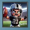 Diamond Painting -5D Full Round Drill Oakland Raiders(45x45cm)
