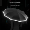 Fully Automatic Umbrella Men's Reverse Folding Car Large Size Rainstorm Special Women's Sunny And Rainy Dual-Use Reinforced Wind Resistance