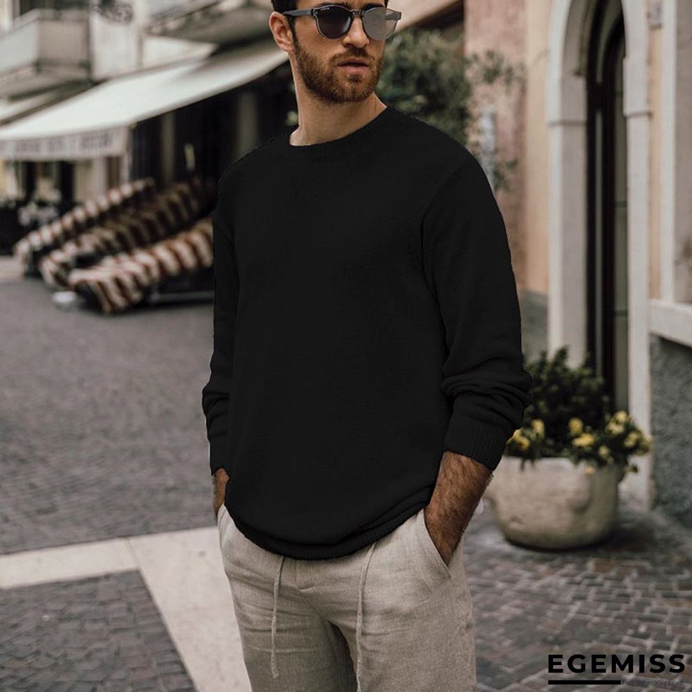 Autumn Winter Long Sleeve Knitted Pullover | EGEMISS
