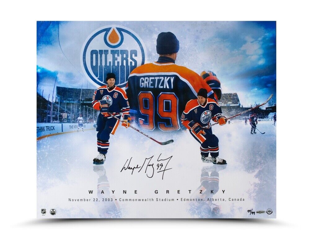 Wayne Gretzky Signed Autographed 20X24 Photo Poster painting One More Time