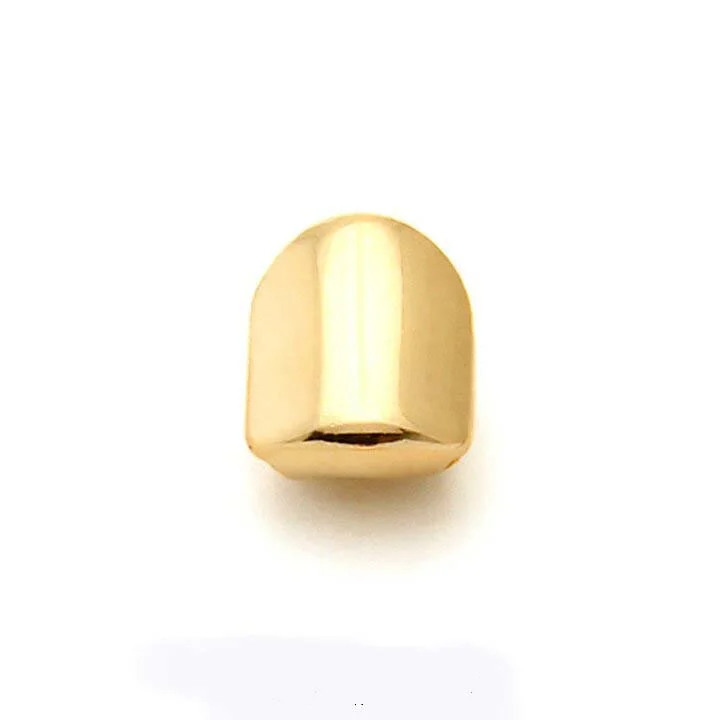 Single Tooth Cap Hiphop Men 14k Gold Plated Grillz-VESSFUL