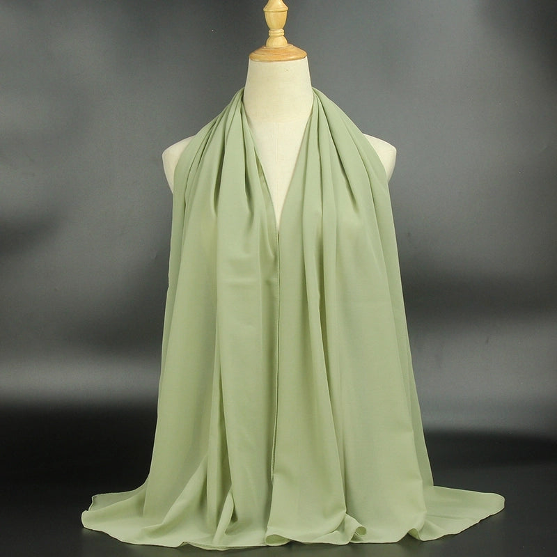 Unisex Basic Minimalist Solid Color Polyester Kerchief