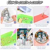 8PCS Wooden Diamond Painting Coasters Kits for Adults Kids (Christmas Snowman)