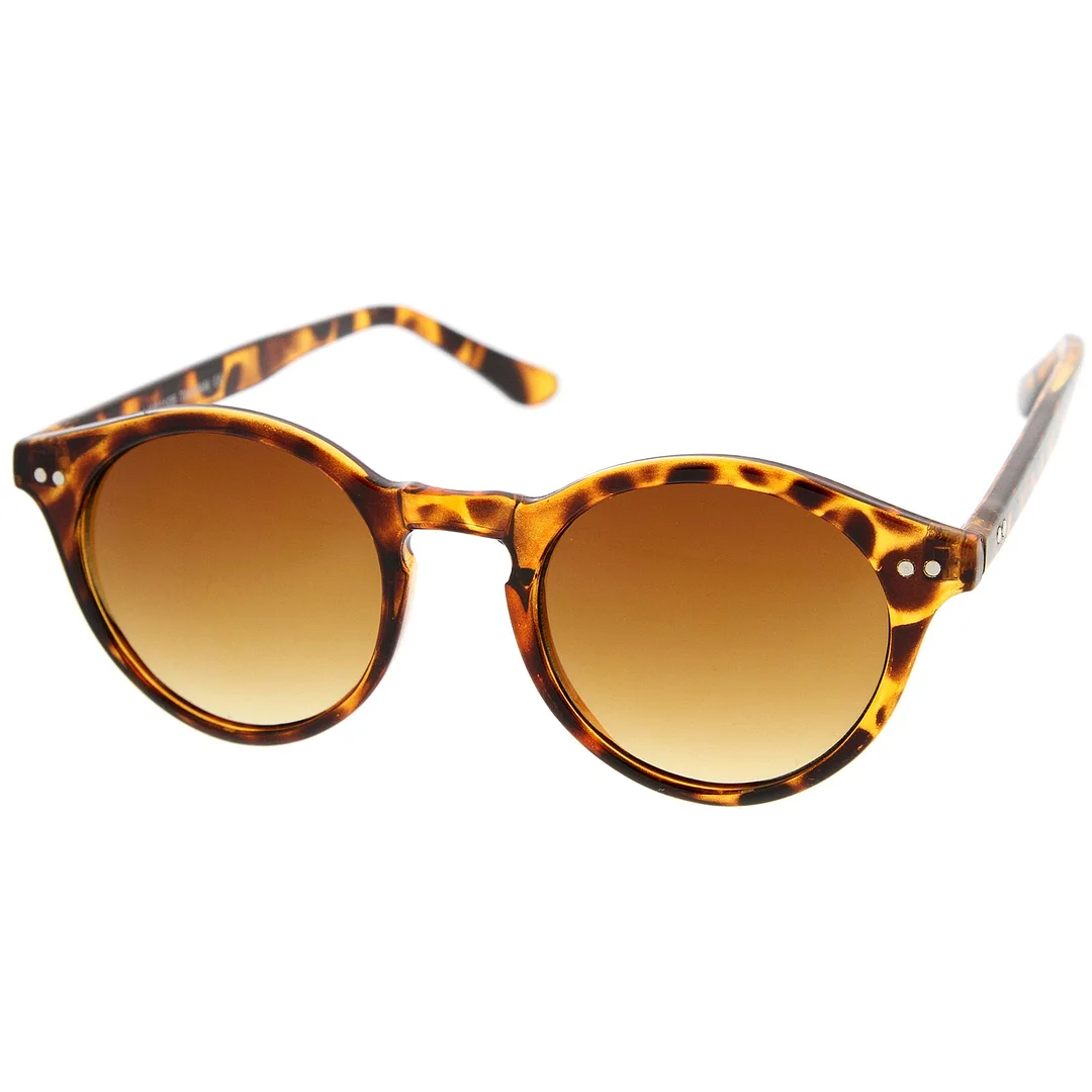 Classic Horn Rimmed Keyhole Nose Bridge P3 Round glasses 46mm