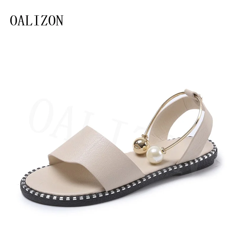 Women Sandals PU Leather Sexy Flats Women Shoes Flip Flops 2022 Summer New Designer Slides Pointed Cozy Dress Sandalias Slippers