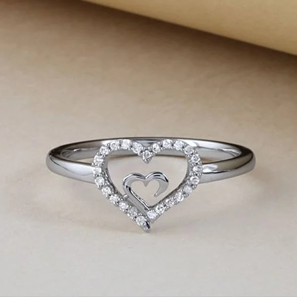 🔥Last Day Promotion 75% OFF-👩Mother & Daughter👧 Always Heart To Heart Ring💕
