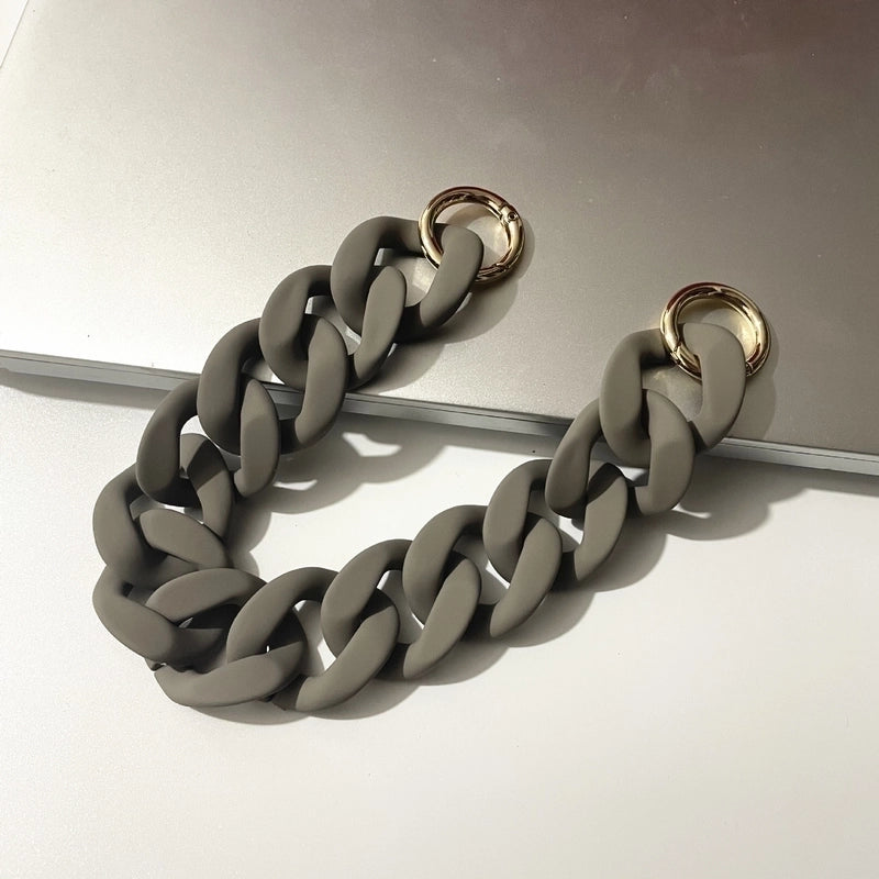 European And American Acrylic Chain Resin Rubber Hardware Acrylic Bag Chain Shoulder Strap Handmade Detachable Chain Women’s Bag