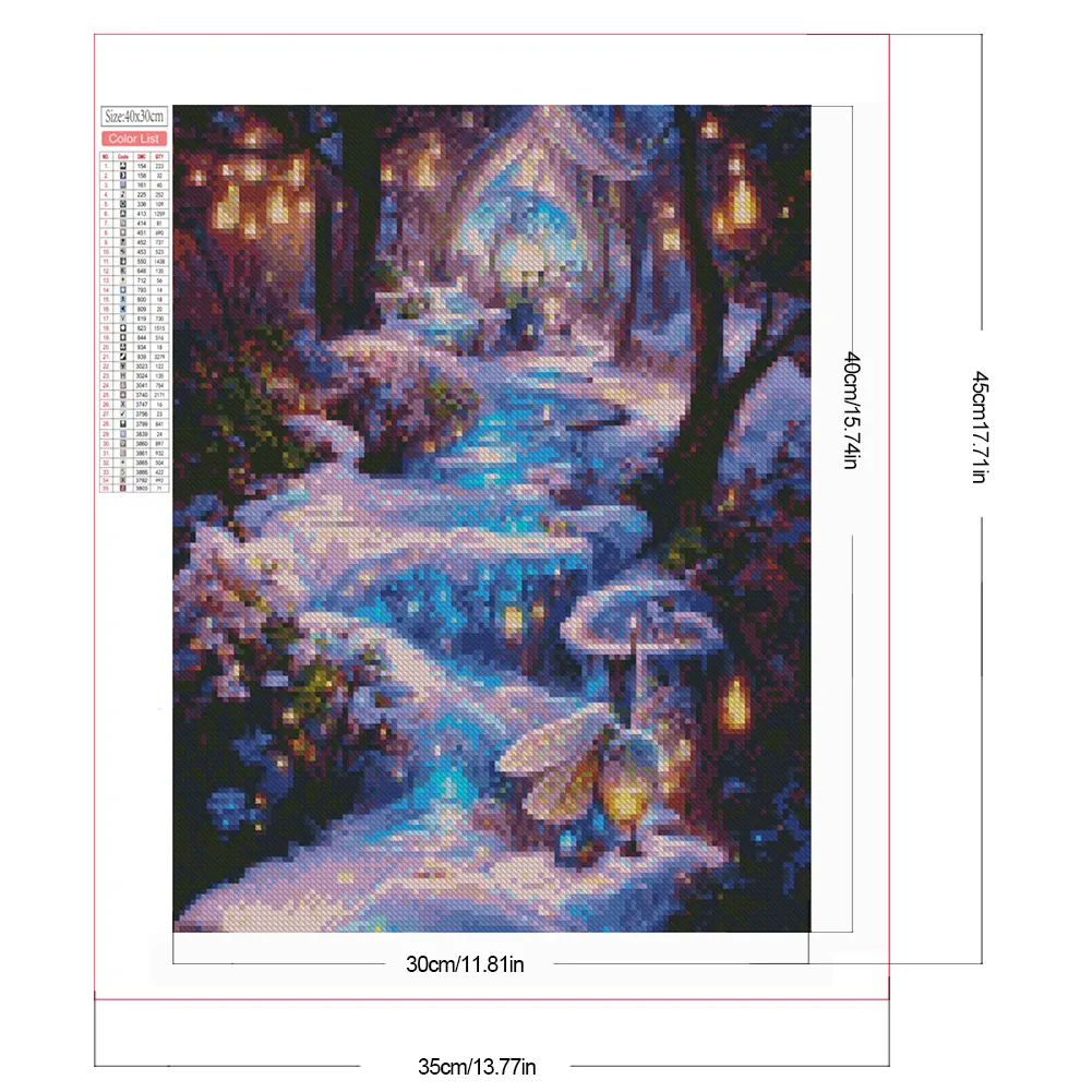 Partial AB Diamond Painting - Full Square Drill -Dreamland(Canvas|35*45cm)