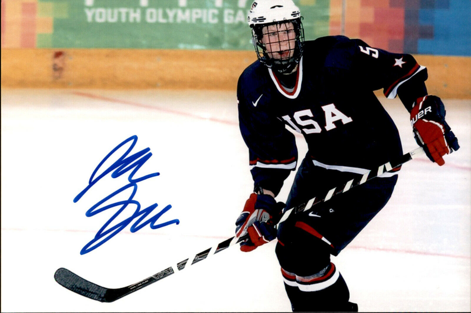 Jack Glover SIGNED autographed 4x6 Photo Poster painting TEAM USA USNTDP / WINNIPEG JETS #2