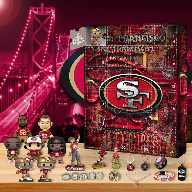 San Francisco 49ers Advent Calendar -- The One With 24 Little Doors