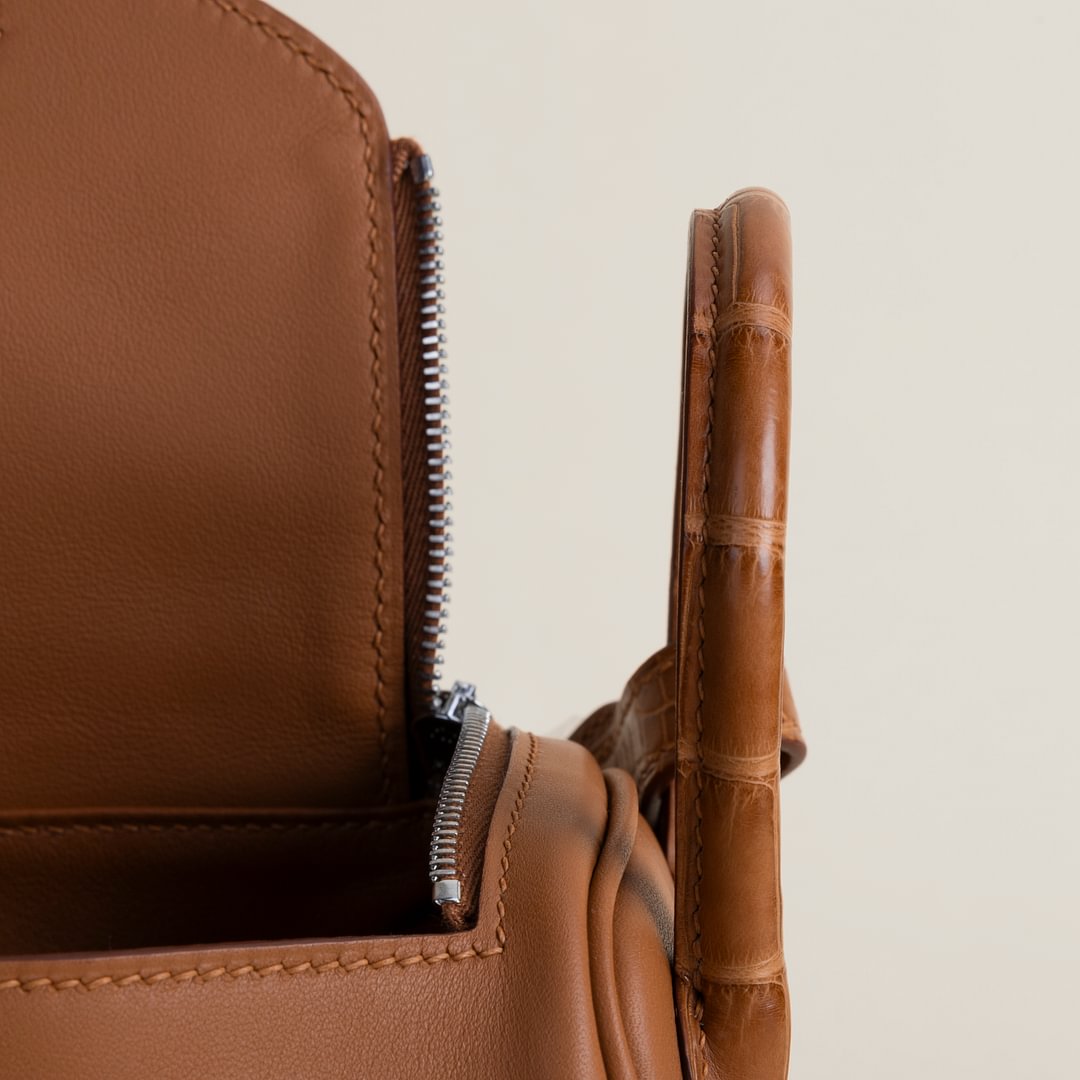 Mini Lindy Touch Swift/Matte Alligator Crocodile leather  CC37 Gold PHW