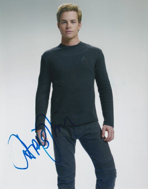 Chris Pine (Star Trek) signed in-person 8x10 Photo Poster painting