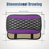 Car Center Console Cover, Universal Leather Waterproof Armrest Seat Box Cover Protector, Comfortable Car Decor Accessories Fit for Most Cars, Vehicles, SUVs-Purple