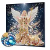 DIY Special Shape Diamond Painting Pearl Art With Inner Frame Kit 25x25cm(Christmas Angel)