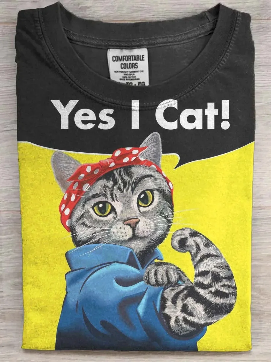 Eagerlys Yes I'm A Cat T-shirt Eagerlys