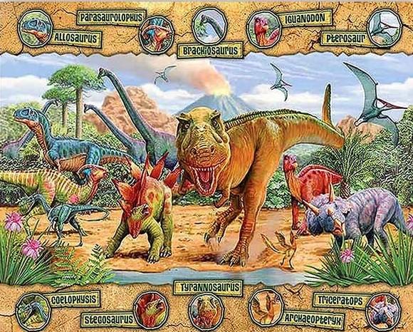 

Dinosaur World – Paint By Numbers - 40*50CM, 501 Original