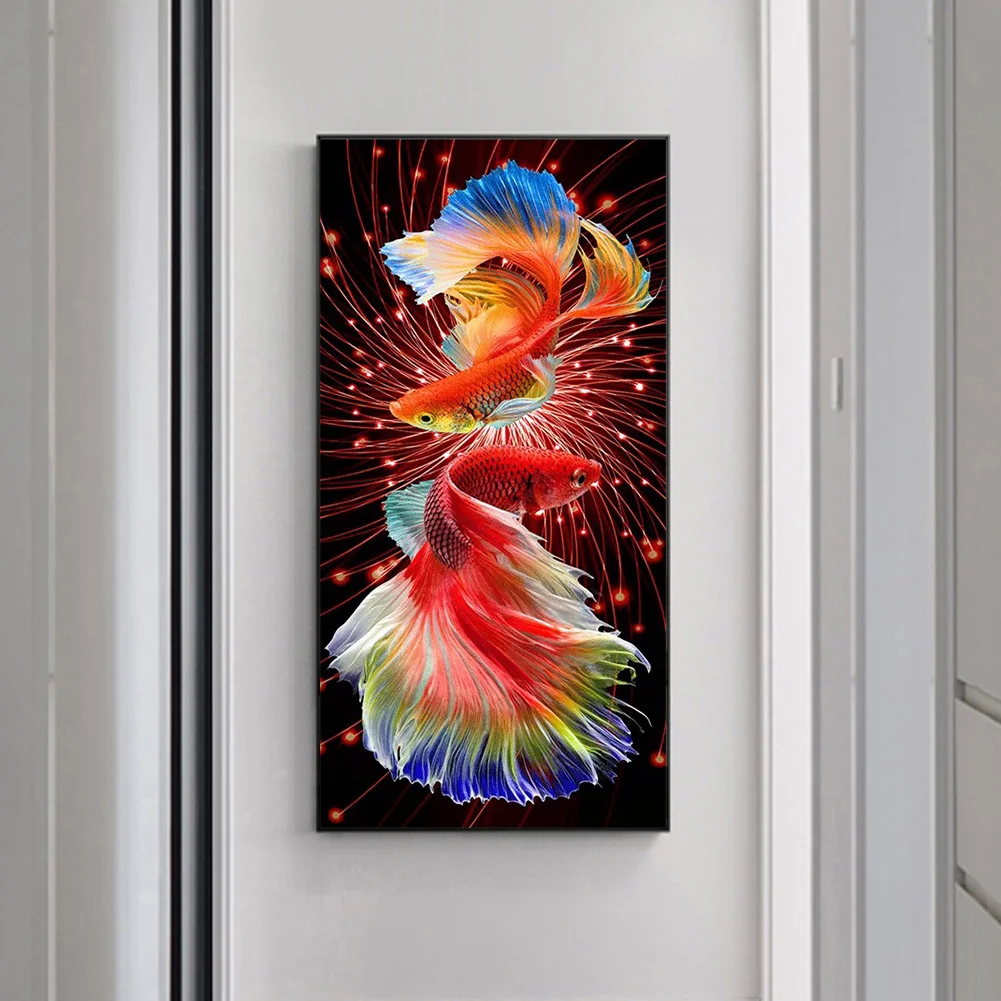 Diamond Painting - Full Round Drill - Goldfish(40*80cm)