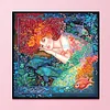(Counted/Stamped) 11CT Mermaid - Cross Stitch -50x50cm/19.69*19.69in