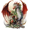Christmas Dragon - 11CT Stamped Cross Stitch 40*40cm