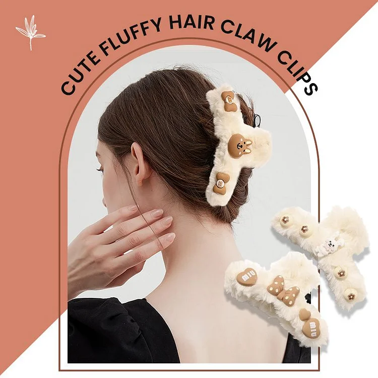 Cute Fluffy Hair Claw Clips