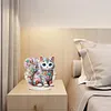 Ornement de bureau color&eacute; chats-simple c&ocirc;t&eacute; perceuse-diamant