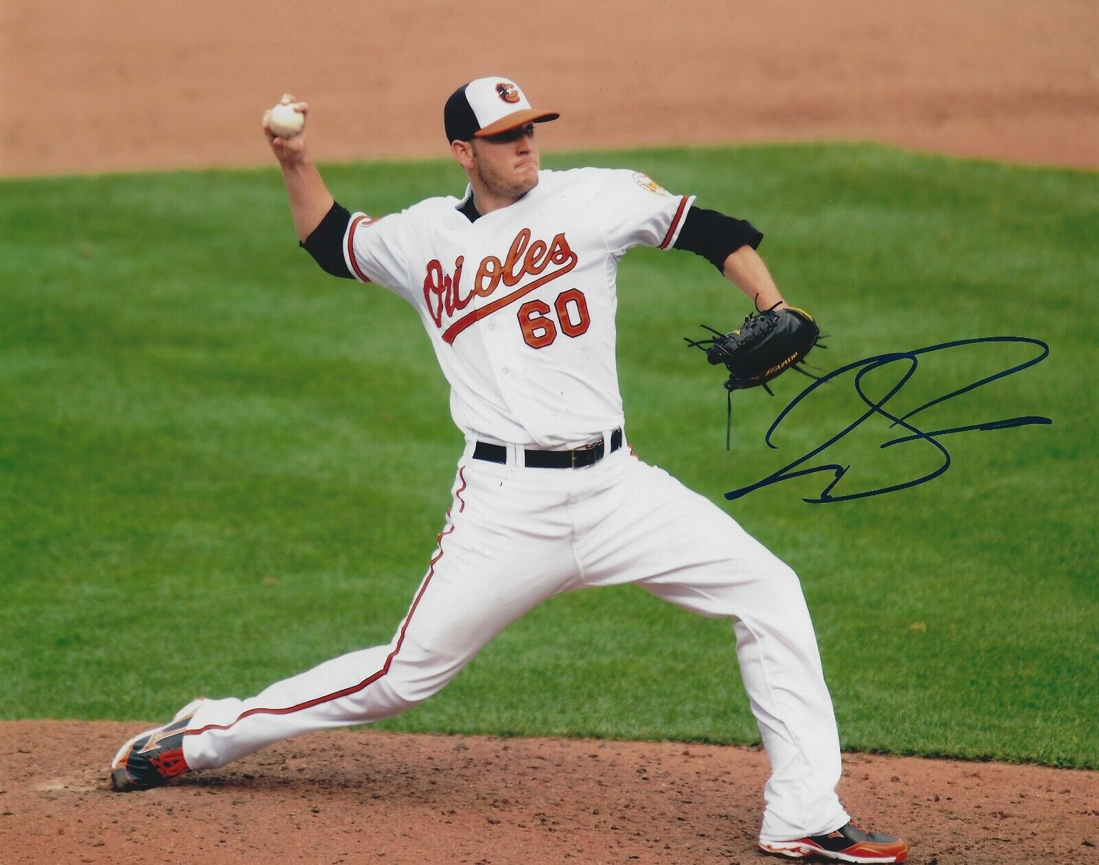 Signed 8x10 JOSH STINSON Baltimore Orioles Autographed Photo Poster painting