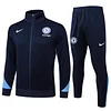 Joyfball 2024/2025 Chelsea Long Zipped Jacket Royal Blue Football Shirt 1:1 Thai Quality