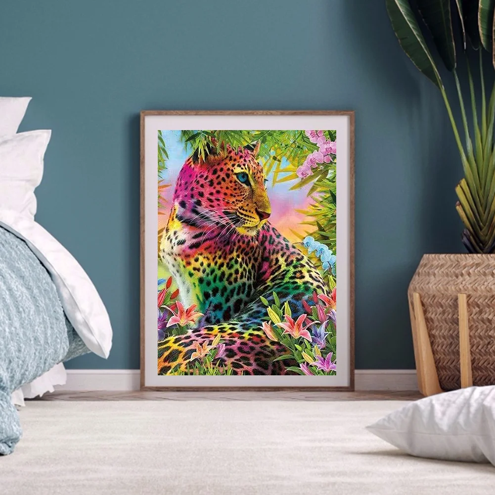 Diamond Painting - Full Round Drill - Leopard(30*40cm)