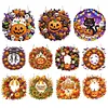 Halloween Pumpkin DIY Acrylic 5D Crystal Diamond Gem Art Hanging Ornament for Home Wall Decor