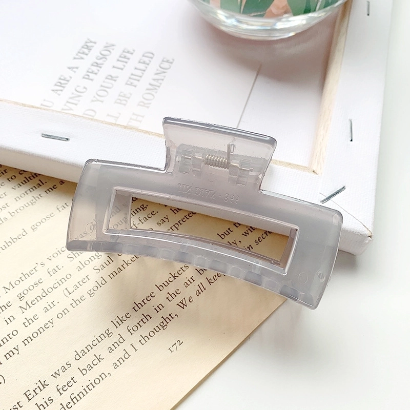 Minimalist Solid Color Resin Hair Claws 1 Piece