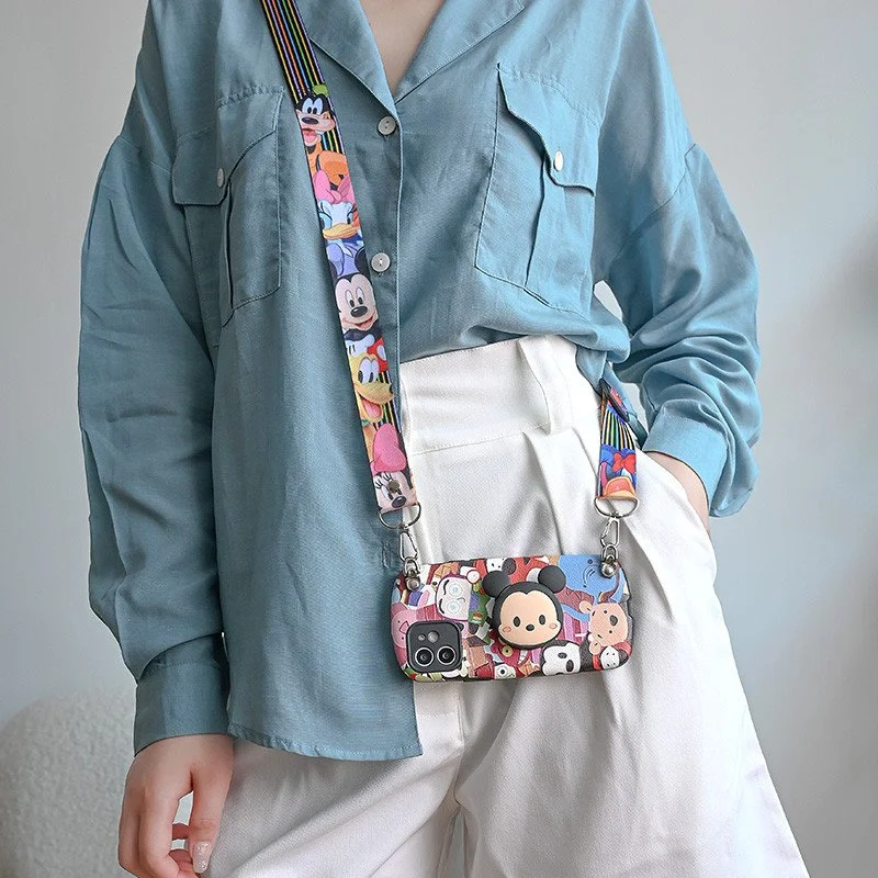 3D Cartoon Case with Lanyard
