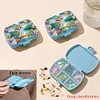 (US Local)Owl Diamond Painting Kit Square Pill Box Portable Travel Medicine Storage Box