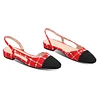 20mm Women&lsquo;s Classic Knit Flat Pumps Closed Round Toe Splicing Casual Shoes