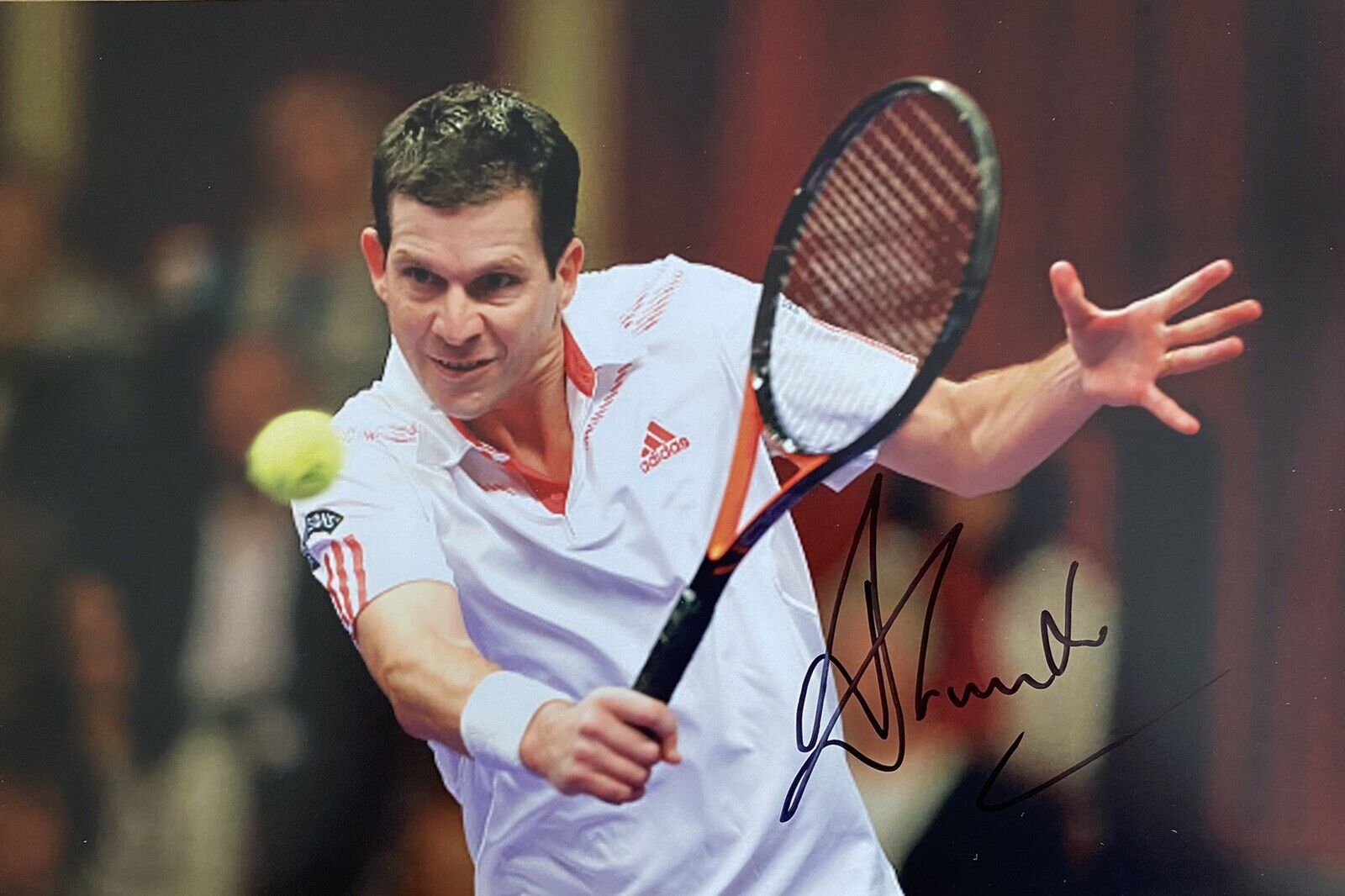 Tim Henman Genuine Hand Signed Tennis 12x8 Photo Poster painting 2