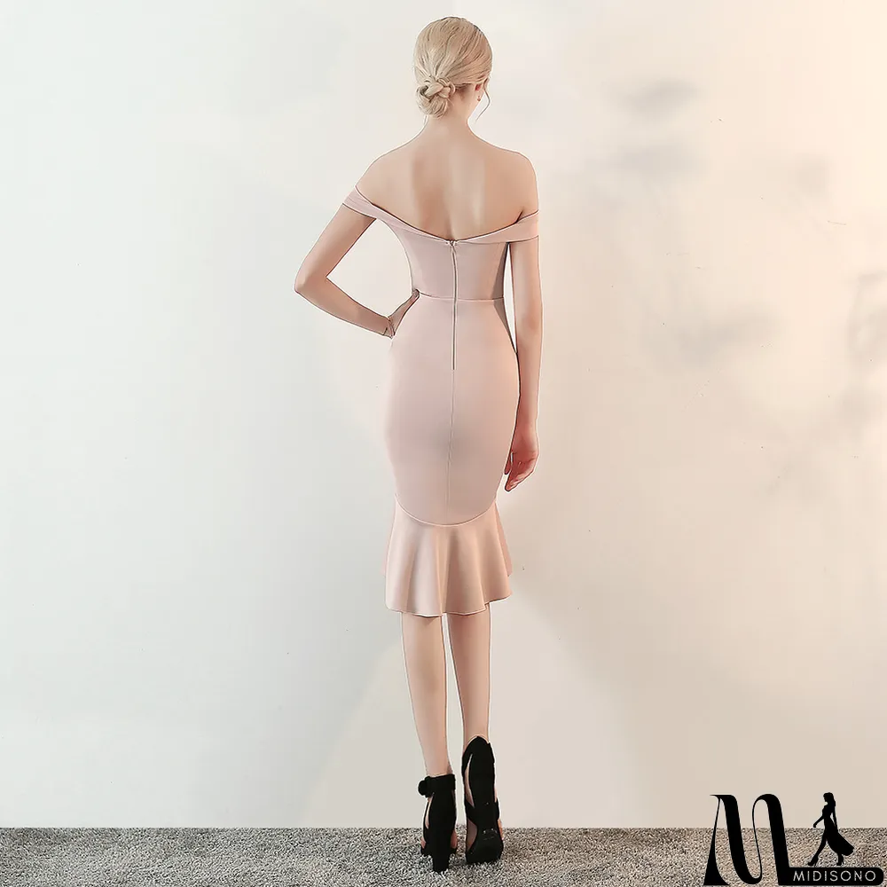 MidiSono - Women Spring Off Shoulder Mermaid Wedding Dress