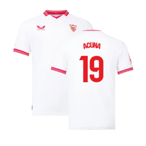 Seville FC Marcos Acuña 19 Home Shirt Kit 2023-2024