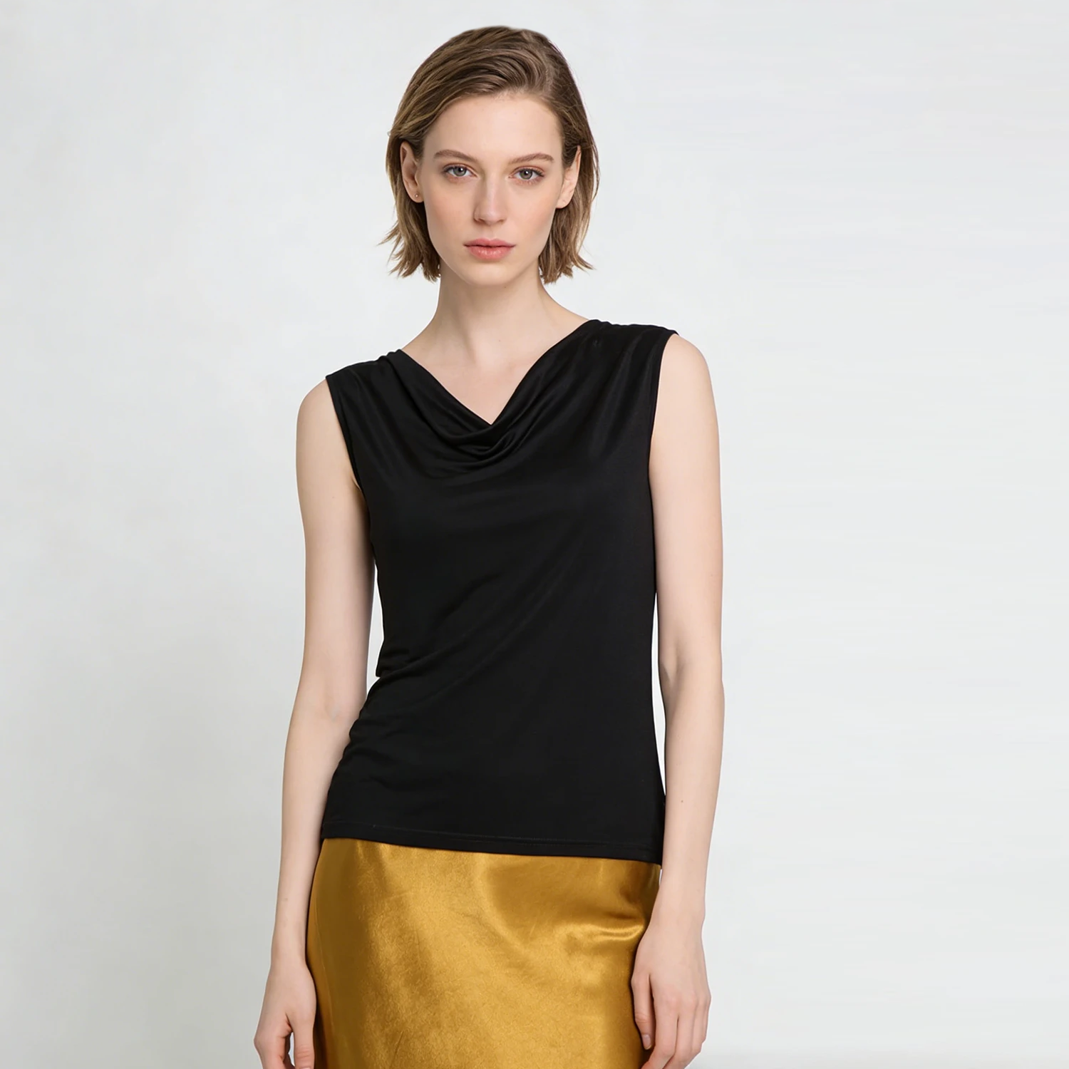 Silk Tank Slim Sleeveless Vest REAL SILK LIFE