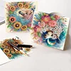 6pcs DIY Flower Horse Diamond Painting Greeting Cards