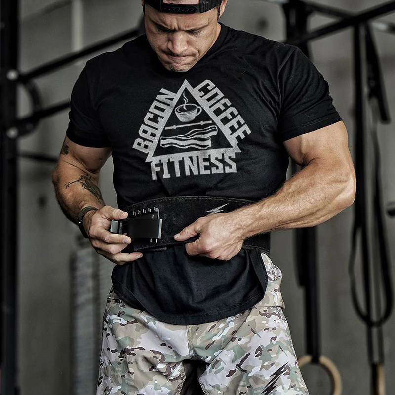 Bacon Coffee Fitness Men's T-shirt - Livereid