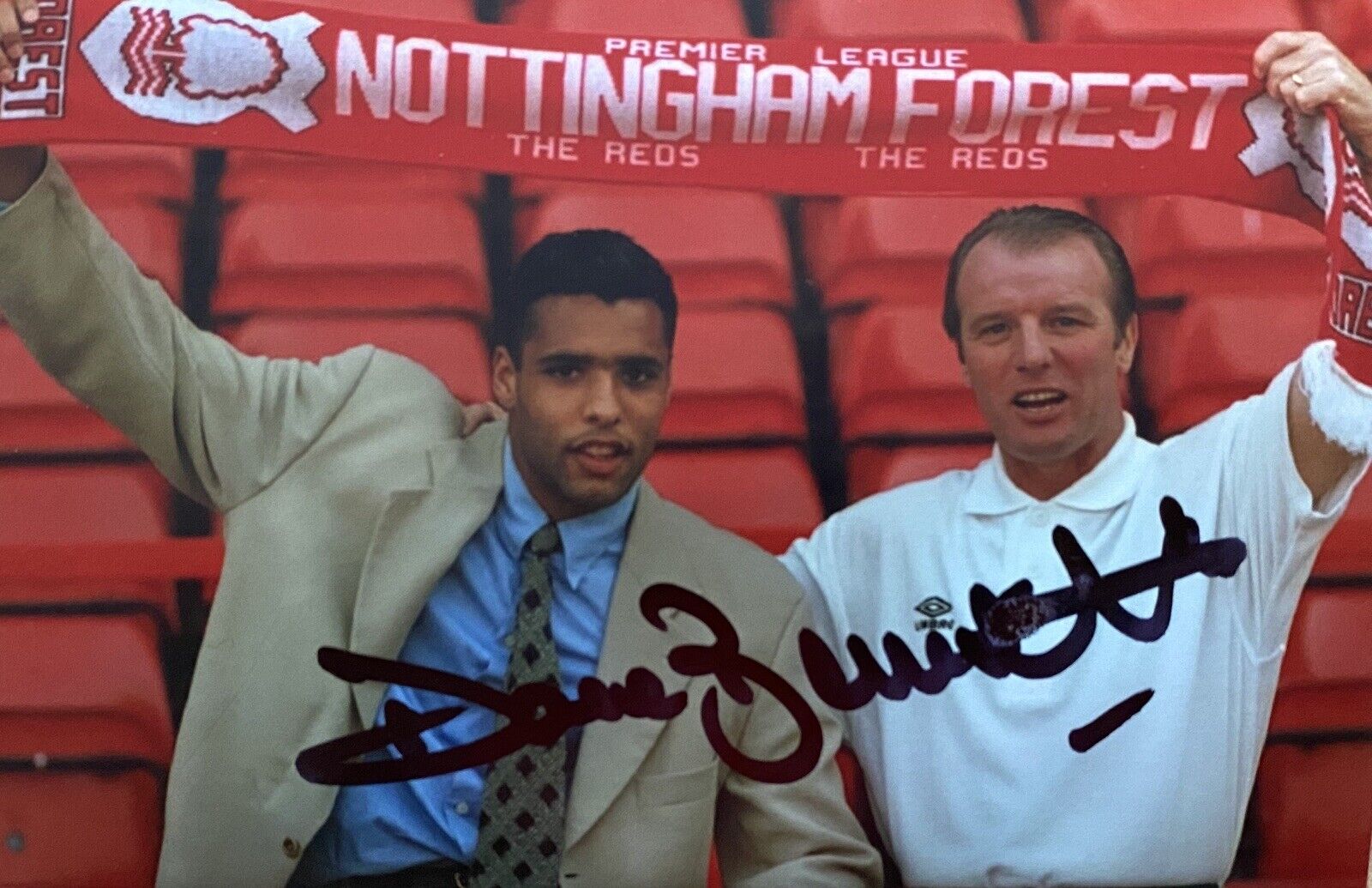 Dave Bassett Genuine Hand Signed Nottingham Forest 6X4 Photo Poster painting