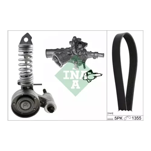 INA Water Pump + V-Ribbed Belt Set 529 0297 31 FOR Corsa Astra Agila Combo Meriv Parts