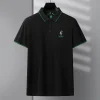 Pure cotton high-end embroidered lapel polo shirt