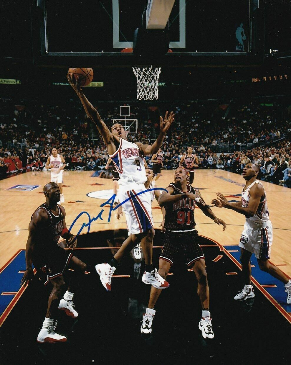 Allen Iverson Autographed Signed 8X10 Photo Poster painting 76'ers REPRINT