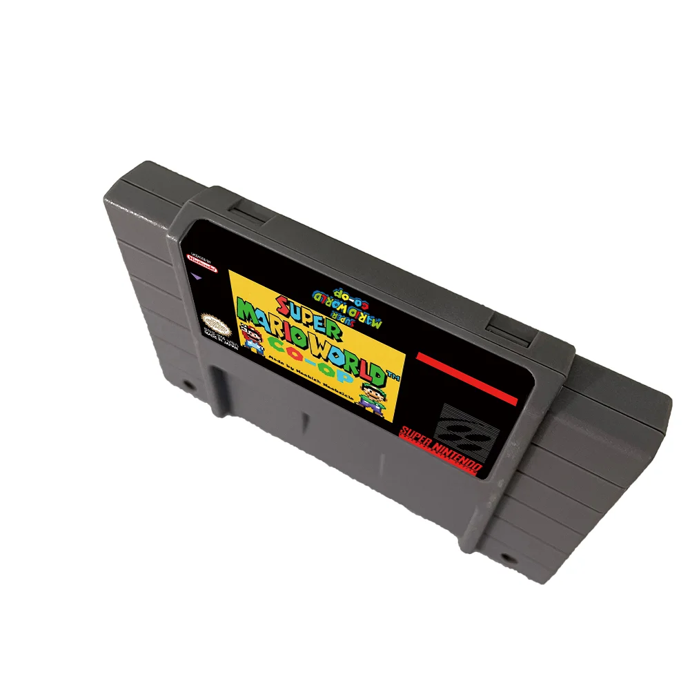Super Mario World Co-op SNES For Super Nintendo Entertainment System - 16 Bit US Version Game Cartridge