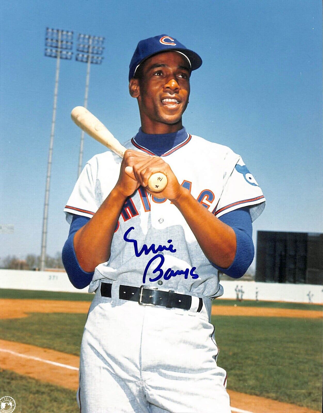 Ernie Banks Autographed Signed 8x10 Photo Poster painting ( HOF Cubs ) REPRINT