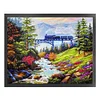 Forest Train-14CT Stamped Cross Stitch Egyptian Cotton 55*45cm/21.65*17.72in
