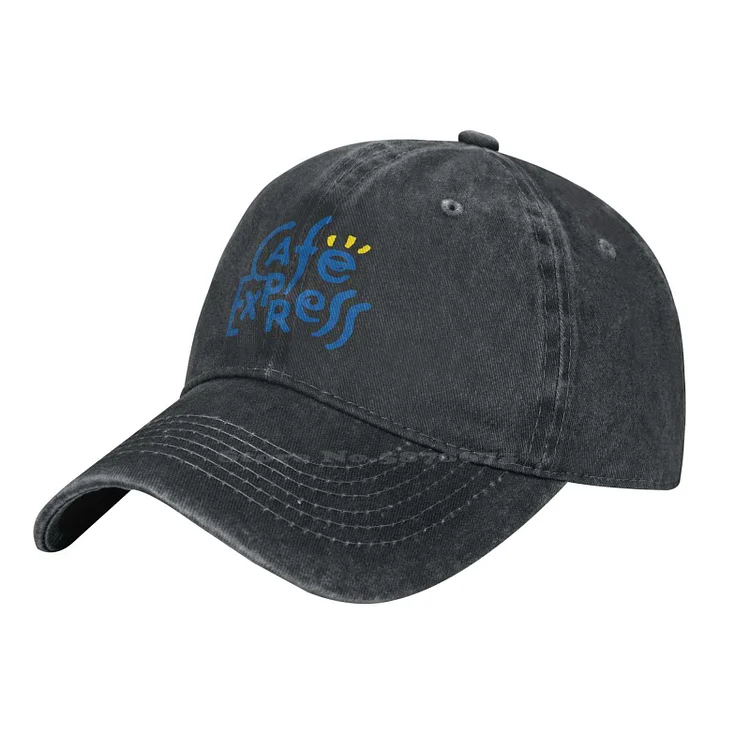 Cafe Express Logoquality Denim cap Knitted hat Baseball cap