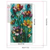 (US Local)Glass Flower- Round/Square AB Drills Diamond Painting(45x75cm)