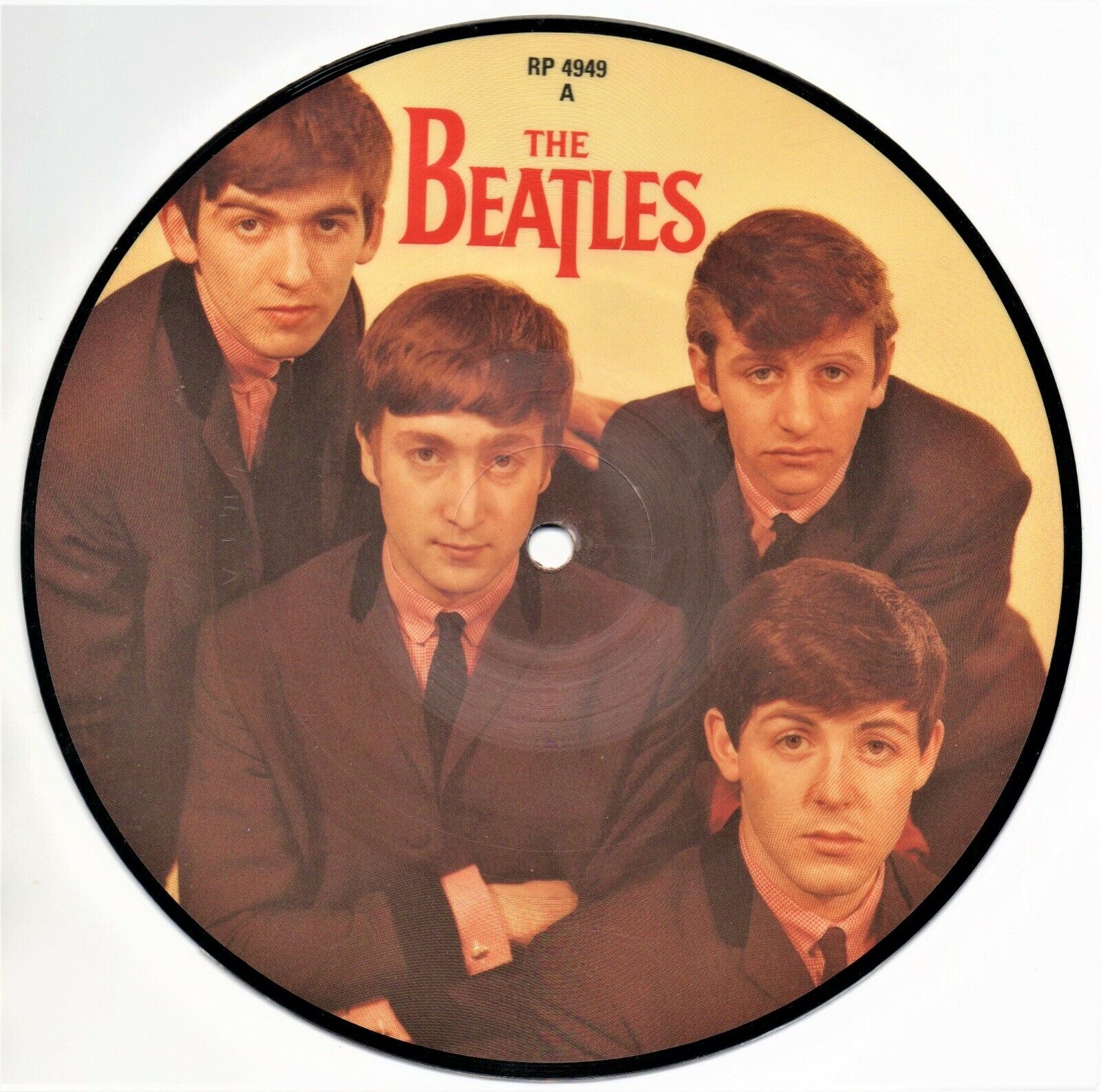 THE BEATLES LOVE ME DO VINYL PICTURE DISC 45 PARLOPHONE UK as pictured