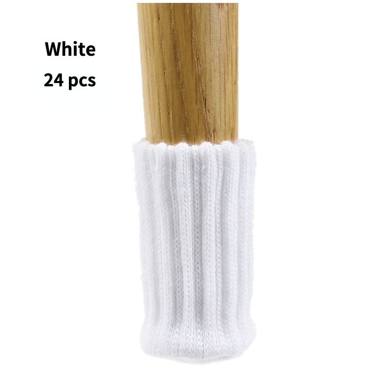 Letclo™ 24pcs Furniture Pads High Elastic Floor Protectors Chair Leg Feet Socks Covers Furniture Caps Set letclo Letclo